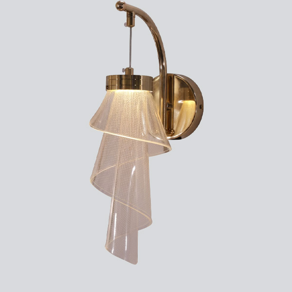 Modern Acrylic Waterfall Sconce.