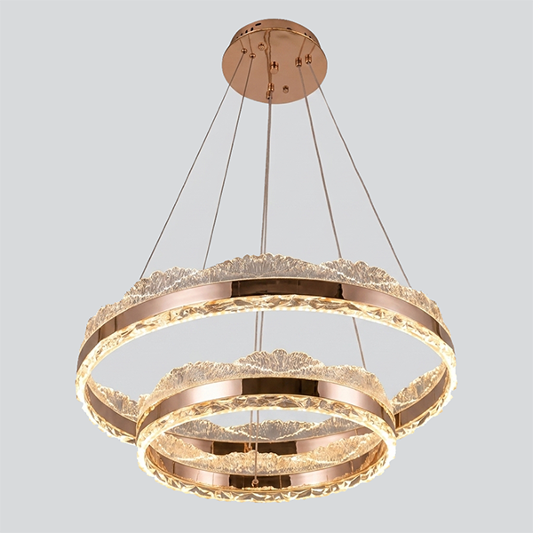 Rose Gold Dual-Ring Crystal Halo