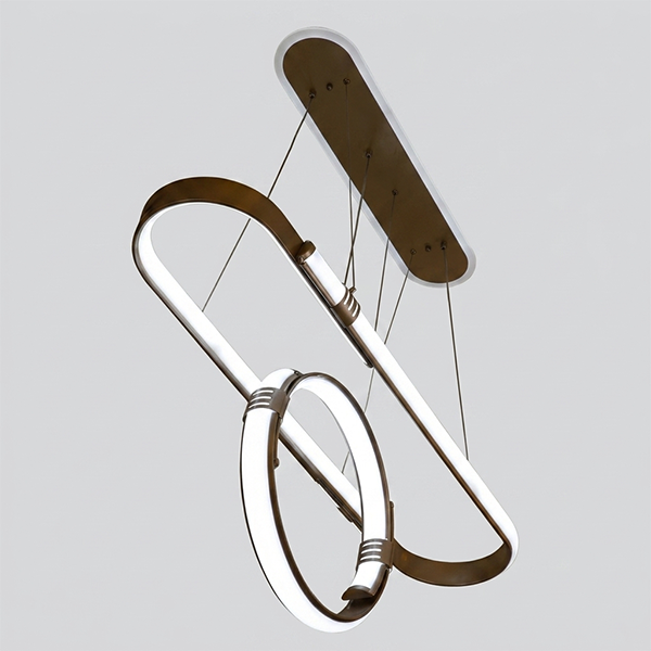 Modern Intersecting Oval LED Chandelier