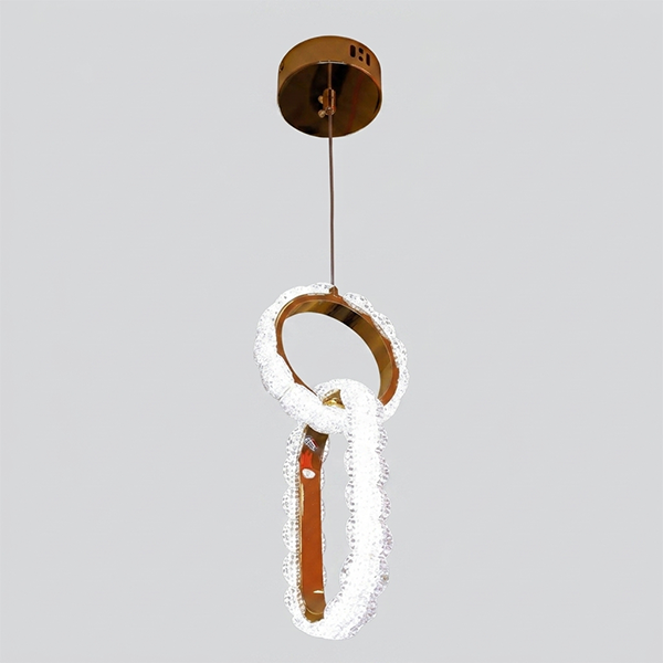 Modern Interlocking Chain Link LED Pendant