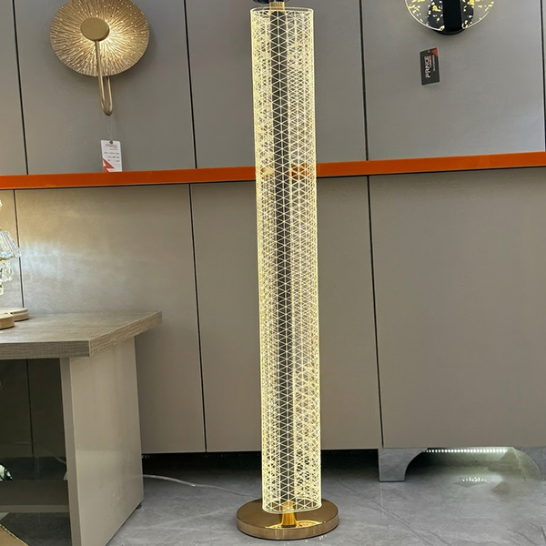 Modern Cylindrical Geometric LED Floor Lamp