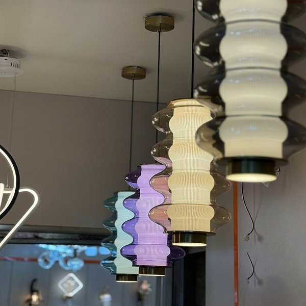 Modern Wavy Colored Pendant Light